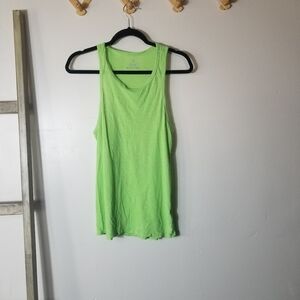 SO WOMEN'S PERFECT ACTIVE BRIGHT GREEN TANK TOP SIZE LARGE